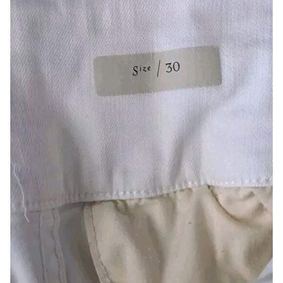Anthropologie Pilcro Wanderer White Denim Jean Shorts Women 30 High Rise 8 - Picture 11 of 14